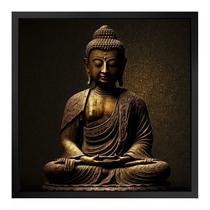 Quadro 50cm X 50cm Buda Dourado Tropical Artes Quadro 50cm X 50cm Buda Dourado Tropical Artes