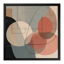 Quadro 50cm X 50cm Figuras Riscos Abstratas Tropical Artes Preto Quadro 50cm X 50cm Figuras Riscos Abstratas Tropical Artes Preto