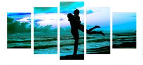 Quadro 70x150cm em Impressão Digital Casal Praia Azul Atelier Valverde Quadro 70x150cm em Impressão Digital Casal Praia Azul Atelier Valverde