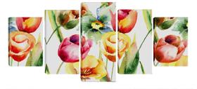Quadro 70x150cm em Impressão Digital Floral Tulipas Atelier Valverde
