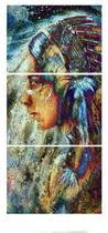 Quadro 70X150cm em Impressão Digital Índio trio Atelier Valverde