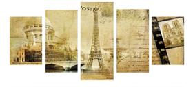 Quadro 70x150cm em Impressão Digital Paris Vintage Atelier Valverde