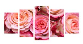 Quadro 70x150cm em Impressão Digital Rosas cor de Rosa Atelier Valverde
