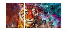 Quadro 70X150cm em Impressão Digital Tigre trio Atelier Valverde