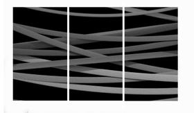 Quadro 70X150cm em Impressão Digital trio abstrato faixas Atelier Valverde