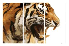 Quadro 70X150cm em Impressão Digital trio Tigre Atelier Valverde