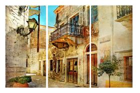 Quadro 70X150cm em Impressão Digital trio - vila antiga Atelier Valverde