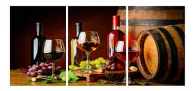 Quadro 70X150cm em Impressão Digital Vinho trio Atelier Valverde