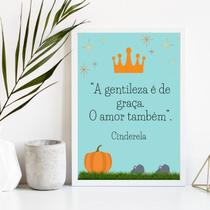 Quadro A Gentileza É De Graça E O AmorTambém 45x34cm - com vidro