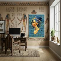 Quadro A Icônica Rainha Nefertiti do Antigo Egito - 70x50cm