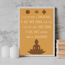 Quadro A Lei Da Mente É Implacável 45x34cm Quadro A Lei Da Mente É Implacável 45x34cm