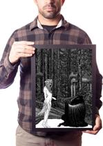 Quadro A Mulher & O Bode Preto Bruxa Arte Obscura