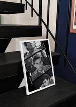 Quadro A3 Ayrton Senna Bandeira C/ Vidro e Moldura Branca Tam:A3 Quadro A3 Ayrton Senna Bandeira C/ Vidro e Moldura Branca Tam:A3