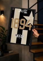 Quadro A3 Botafogo Força Carioca C/ Vidro e Moldura Preta Tam:A3 Quadro A3 Botafogo Força Carioca C/ Vidro e Moldura Preta Tam:A3
