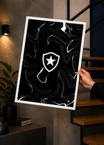 Quadro A3 Botafogo O Campeão Volta C/ Vidro e Moldura Branca Tam:A3 Quadro A3 Botafogo O Campeão Volta C/ Vidro e Moldura Branca Tam:A3