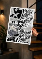 Quadro A3 Botafogo Rio de Janeiro C/ Vidro e Moldura Branca Tam:A3 Quadro A3 Botafogo Rio de Janeiro C/ Vidro e Moldura Branca Tam:A3