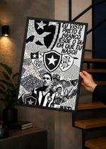 Quadro A3 Botafogo Rio de Janeiro C/ Vidro e Moldura Preta Tam:A3 Quadro A3 Botafogo Rio de Janeiro C/ Vidro e Moldura Preta Tam:A3
