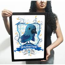 Quadro A3 C/ Moldura Harry Potter Corvinal Ravenclaw 39