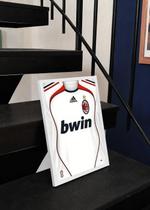 Quadro A3 Camisa AC Milan 2006-07 Com Vidro e Moldura Branca Tam:A3 Quadro A3 Camisa AC Milan 2006-07 Com Vidro e Moldura Branca Tam:A3