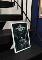 Quadro A3 Elrond Senhor de Rivende C/ Vidro e Moldura Branca Tam:A3 Quadro A3 Elrond Senhor de Rivende C/ Vidro e Moldura Branca Tam:A3