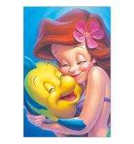 Quadro A3 em MDF Ariel A Pequena Sereia 002