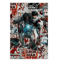Quadro A3 em MDF Iron Man 001 Quadro A3 em MDF Iron Man 001