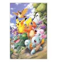 Quadro A3 em MDF Pokemon Primeira Geração 001 Quadro A3 em MDF Pokemon Primeira Geração 001