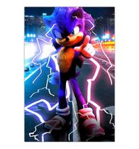 Quadro A3 em MDF Sonic Movie 001 - Placa Quadro A3 em MDF Sonic Movie 001 - Placa