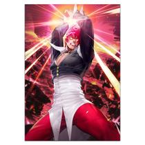 Quadro A3 em MDF The King of Fighters Iori Yagami