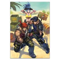 Quadro A3 em MDF The King of Fighters Trio Leona