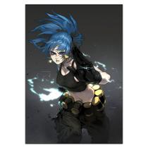 Quadro A3 em MDF The King of Figters Leona Artwork
