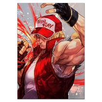 Quadro A3 em MDF The King of Figters Terry Bogard