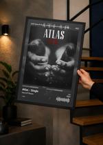 Quadro A3 Guns N'Rose AtlasS C C/ Vidro e Moldura Preta Tam:A3 Quadro A3 Guns N'Rose AtlasS C C/ Vidro e Moldura Preta Tam:A3