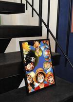 Quadro A3 One Piece Gear Fifth Luff C/ Vidro e Moldura Preta Tam:A3