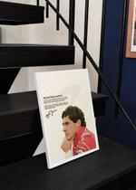 Quadro A3 Senna Trajetória Glorios C/ Vidro e Moldura Branca Tamanho:A3 Quadro A3 Senna Trajetória Glorios C/ Vidro e Moldura Branca Tamanho:A3