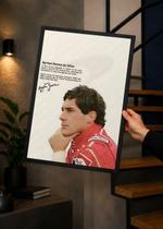 Quadro A3 Senna Trajetória Gloriosa C/ Vidro e Moldura Preto Tam:A3 Quadro A3 Senna Trajetória Gloriosa C/ Vidro e Moldura Preto Tam:A3