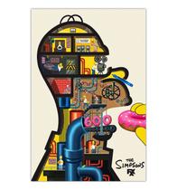 Quadro A4 em MDF Homer Simpsons Episodio 600 - Placa