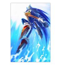 Quadro A4 em MDF Sonic Pintura - Placa Quadro A4 em MDF Sonic Pintura - Placa