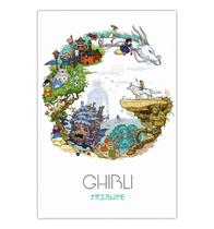 Quadro A4 em MDF Stugio Ghibli 001 - Placa Quadro A4 em MDF Stugio Ghibli 001 - Placa