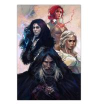 Quadro A4 em MDF The Witcher Pintura 001 - Placa