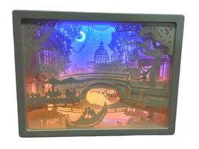 Quadro Abajur infantil Princesa Rapunzel com LED 3D