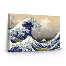 Quadro Abstrato A grande onde Hokusai 60x40 Quarto Sala Quadro Abstrato A grande onde Hokusai 60x40 Quarto Sala