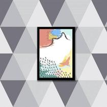 Quadro Abstrato Candy Colors Iii 45X34Cm Com Vidro Preta Quadro Abstrato Candy Colors Iii 45X34Cm Com Vidro Preta