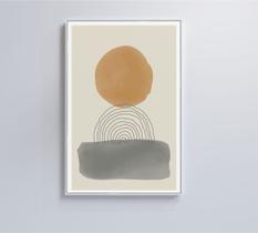 Quadro abstrato circulo e retângulo Quadro abstrato circulo e retângulo