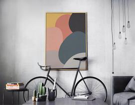 Quadro Abstrato Círculos Coloridos - Tela Canvas com Moldura Flutuante em Vários Tamanhos - Artfine Quadro Abstrato Círculos Coloridos - Tela Canvas com Moldura Flutuante em Vários Tamanhos - Artfine