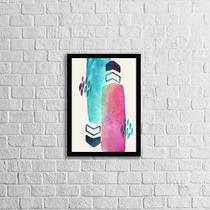Quadro Abstrato Colors II 24x18cm - com vidro