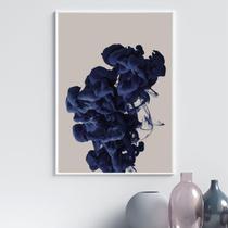 Quadro Abstrato Cor Azul 45X34Cm