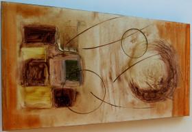 Quadro Abstrato Decorativo 55x100cm