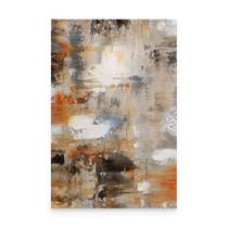 Quadro Abstrato Decorativo Para Sala Quarto Escritório Pinceladas Do Tempo Tela Grande - Bimper