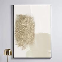Quadro Abstrato Dourado Tamanho 40cm x 60cm - Artfine Quadro Abstrato Dourado Tamanho 40cm x 60cm - Artfine